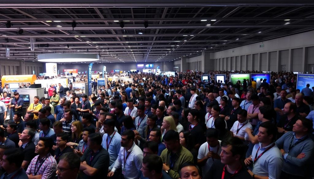 TECHSPO Technology Expo audience